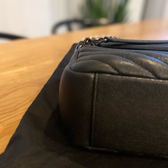 Saint Laurent College Large Chain Bag in Quilted Leather - Picture 6 of 14